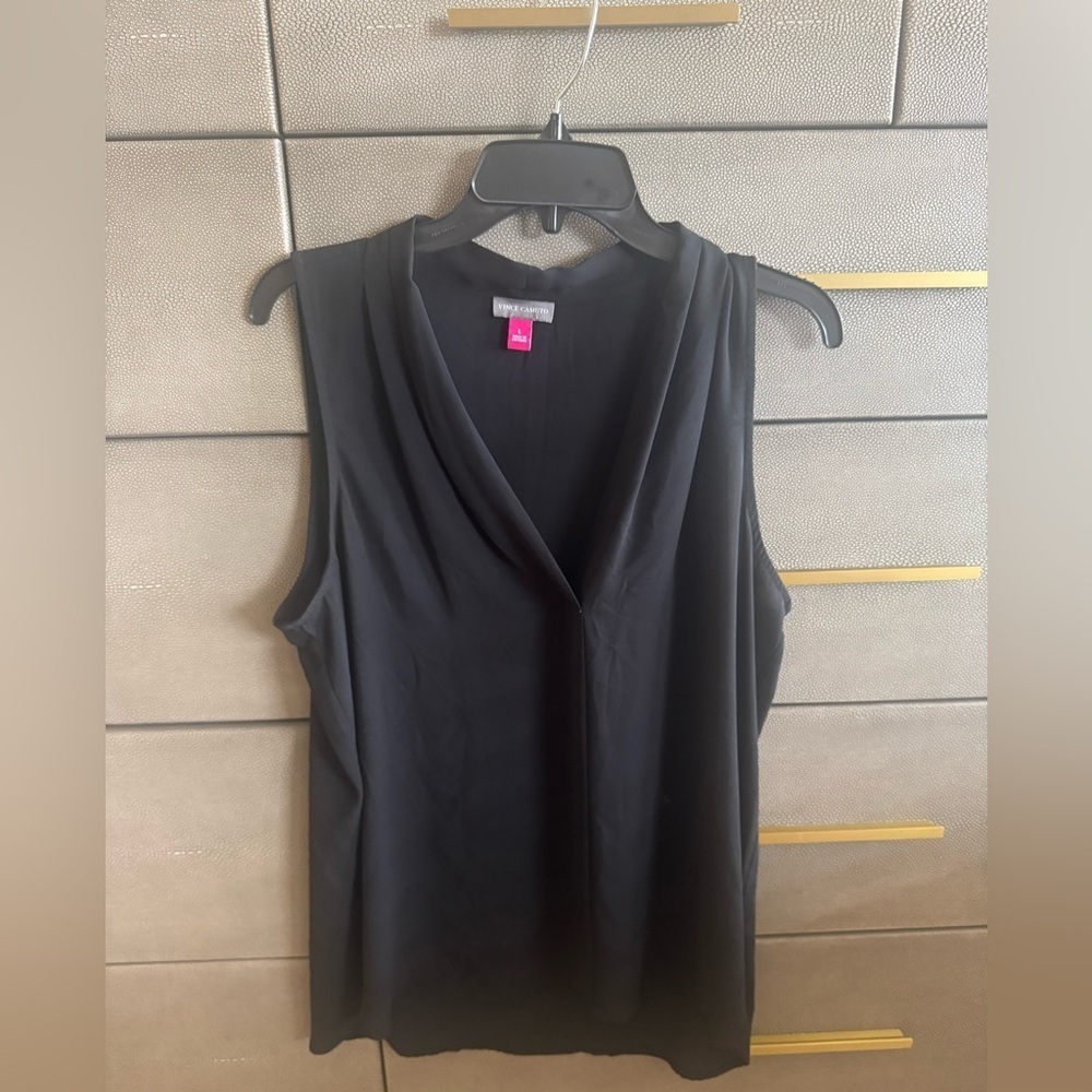 Vince Camuto Black Sleeveless Tank Top